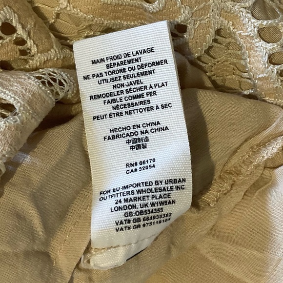 Free People Ivory One Million Lovers Mini Dress Size 10 NWT - Picture 15 of 16